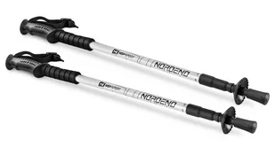 Hop-Sport Kije trekkingowe Nordend srebrne 47804 - Kije trekkingowe - miniaturka - grafika 1