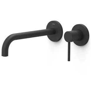 Element naścienny do podtynkowego korpusu baterii umywalkowej Tres Study czarny mat 26230022NM - Baterie umywalkowe - miniaturka - grafika 1