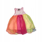 Sukienki - Kolorowa sukienka dla dziewczynki ramiączka 12 m - miniaturka - grafika 1