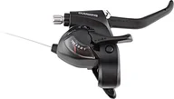 Hamulce rowerowe - Shimano dźwignia przerzutek/hamulców ST-EF 41 Mod.15 SB-zapakowane, EZ Fire Plus, do hamulców typu V i mechanicznymi hamulce tarczowe z optycznym wskazaniem biegu, 2 ochraniacz na palce, czarny, 7-kro ESTEF41 (ESTEF41R7AL) - miniaturka - grafika 1