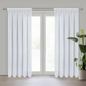 Firany - Firana gotowa na taśmie Arleta 135 x 270 cm biały - miniaturka - grafika 1