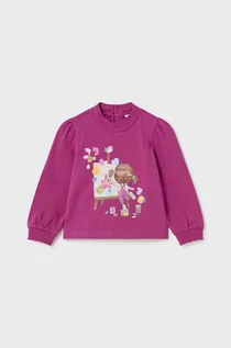 Swetry dla dziewczynek - Mayoral sweter niemowlęcy kolor fioletowy lekki - grafika 1