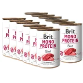 Mokra karma dla psów - BRIT MONO PROTEIN BEEF 12x400g - miniaturka - grafika 1