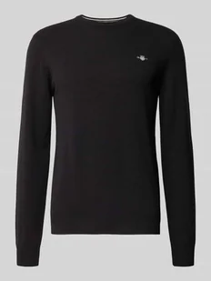 Sweter z dzianiny z prążkowanymi wykończeniami - Swetry męskie - miniaturka - grafika 1
