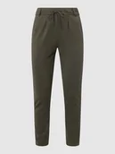 Spodnie damskie - Spodnie materiałowe z elastycznym pasem - miniaturka - grafika 1