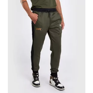 UFC Venum Adrenaline Spodnie Dresowe Dres Fight Week Performance Khaki/Black - Spodnie sportowe męskie - miniaturka - grafika 1