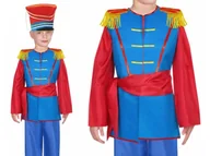 Stroje karnawałowe - STRÓJ UŁAN NIEBIESKO-CZERWONY 116-128 4el - miniaturka - grafika 1