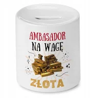 Skarbonki - Dla Ambasadora Skarbonka na Urodziny Na Prezent z Nadrukiem ze Zdjęciem + Opakowanie na prezent (wzór 01) - miniaturka - grafika 1