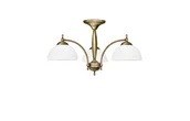 Lampy sufitowe - Krótki mosiężny żyrandol C-S3K - miniaturka - grafika 1