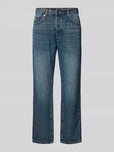 Jeansy o kroju straight leg z 5 kieszeniami model ‘EDGE’ - Spodnie męskie - miniaturka - grafika 1