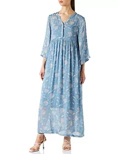 Part Two Damska sukienka Poloniapw Dr o luźnym kroju, Nadruk blokowy niebieski zmierzch, 40 - Sukienki - miniaturka - grafika 1