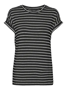 Vero Moda Koszulka w kolorze czarno-białym - Koszulki i topy damskie - miniaturka - grafika 1