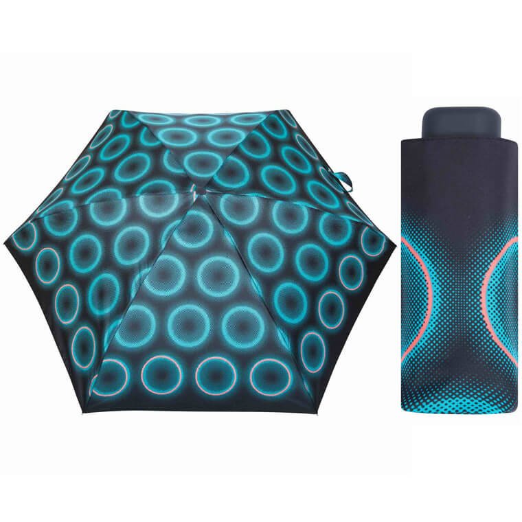 Kieszonkowa parasolka ULTRA MINI polskiej marki PARASOL, wzorzysta