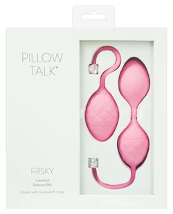 Pillow Talk Frisky - 2-częściowy zestaw kulek gejszy (różowy) - Kulki gejszy - miniaturka - grafika 1