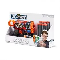 Wyrzutnia SKINS MENACE (8 Strzałek) wzór B Zuru X-Shot - Zabawki militarne - miniaturka - grafika 1