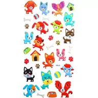 Przybory szkolne - Titanum Naklejki dekoracyjne psy 337525 - miniaturka - grafika 1