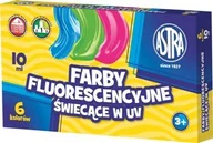 Powieści - Astra Farby fluorescencyjne 6 kolorów, 10 ml - miniaturka - grafika 1