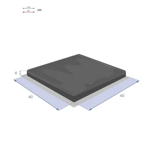 Poduszka Korai 40x40cm bordowa - Poduszki na krzesła - miniaturka - grafika 6