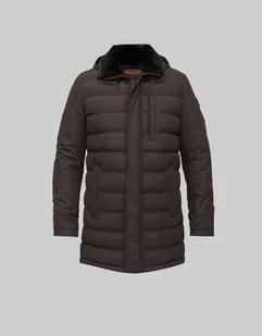 Pikowana brązowa kurtka camini - Kurtki męskie - miniaturka - grafika 1