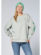 Bluzy damskie - Chiemsee Bluza w kolorze szaro-zielonym - miniaturka - grafika 1