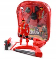 Zabawy w naśladowanie dorosłych - PLECAK STRAŻAKA FIGURKA WIERTARKA PIŁA AKCESORIA DO ZABAWY STRAŻ POŻARNA - miniaturka - grafika 1