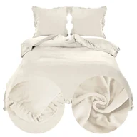 Pościel - Pościel 200 x 220 3cz Mikrofibra Falbana Erva 2814 - miniaturka - grafika 1