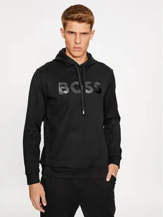 Boss Bluza Scoody Mirror 50501222 Czarny Relaxed Fit - Bluzy męskie - miniaturka - grafika 1