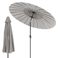 Parasole ogrodowe - Parasol Shanghai Ø 325 cm Taupe wykonany z aluminium i poliestru - miniaturka - grafika 1