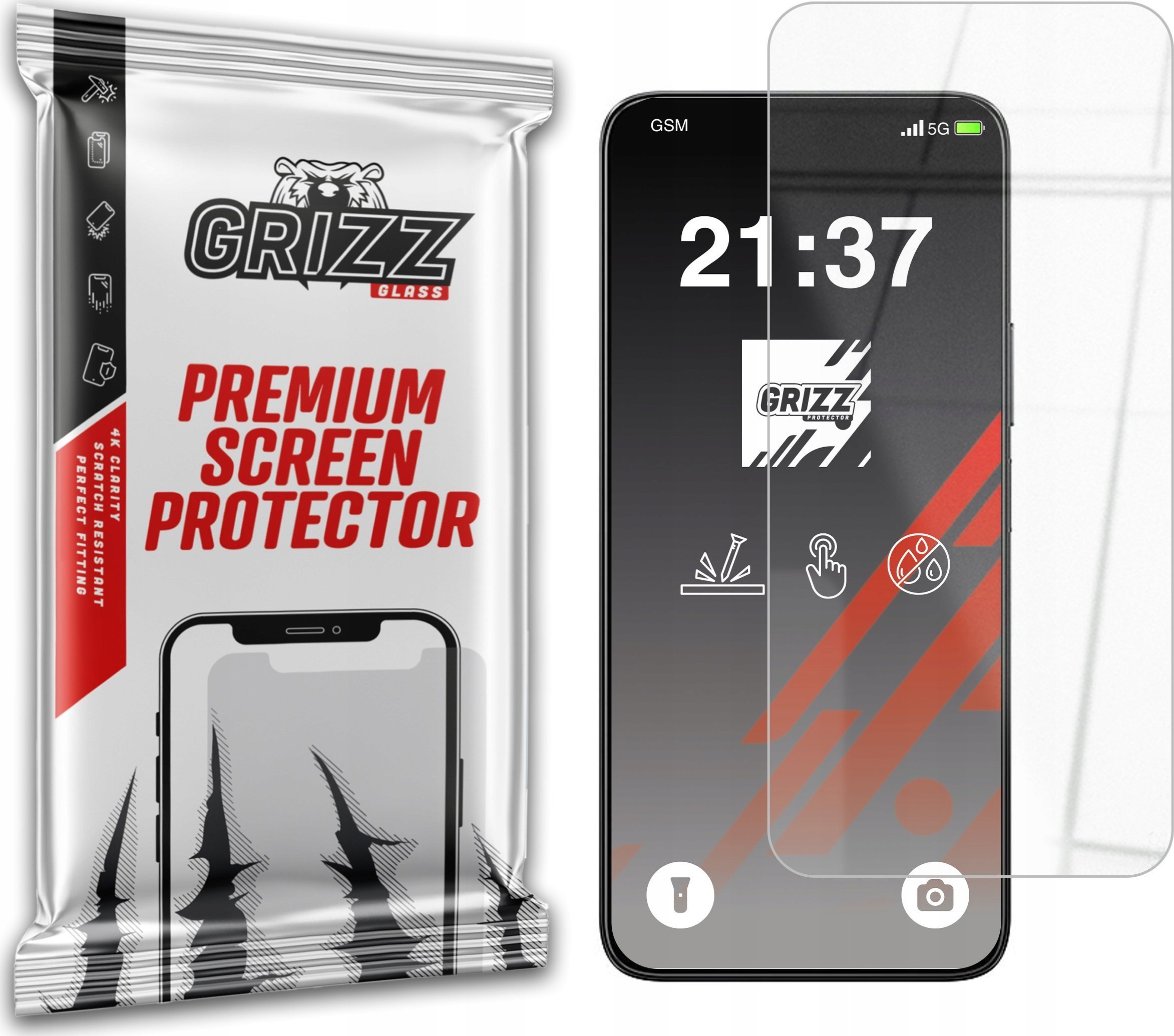 GrizzGlass Szkło hybrydowe GrizzGlass HybridGlass do Honor X5b