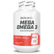 Witaminy i minerały dla sportowców - BioTech Mega Omega 3 180caps - miniaturka - grafika 1