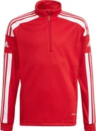 Bluzy damskie - Adidas Bluza dla dzieci adidas Squadra 21 Training Top Youth czerwona GP6470 : Rozmiar - 116cm - miniaturka - grafika 1