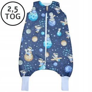 CAŁOROCZNY ŚPIWOREK Z NOGAWKAMI 56-68 XS 2,5 TOG BAWEŁNA100% PRODUKT POLSKI - Śpiworki dla dzieci - miniaturka - grafika 1
