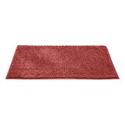 Dywaniki łazienkowe - Czerwony tekstylny dywanik łazienkowy 50x80 cm Chenille – Allstar - miniaturka - grafika 1