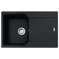 Zlewozmywaki - Franke Urban UBG 611-78 GSC Zlewozmywak granitowy jednokomorowy 78x50 cm czarny mat 114.0687.275 - miniaturka - grafika 1