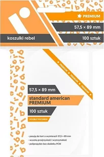 Rebel Koszulki na karty (57.5x89 mm) &quot;Standard American Premium&quot; 100 sztuk - Akcesoria do gier planszowych - miniaturka - grafika 1