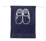 Pokrowce na ubrania - Worek na buty 43x31 granatowy z włókniny - miniaturka - grafika 1