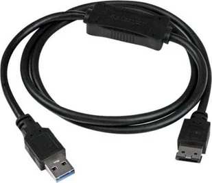Kabel USB StarTech USB-A - eSATA 1 m Czarny (USB3S2ESATA3) - Kable USB - miniaturka - grafika 1