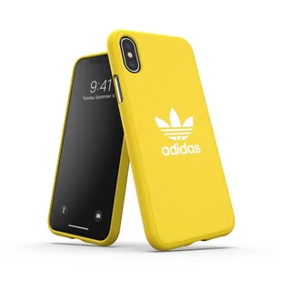 Adidas Moulded Case iPhone X/Xs żółty CJ6196 - Etui i futerały do telefonów - miniaturka - grafika 1