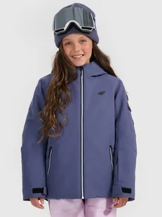 4F Kurtka snowboardowa membrana 8000 dziewczęca - granatowa 122 (6-7 lat) - Kurtki i płaszcze dla dziewczynek 4F Kurtka snowboardowa membrana 8000 dziewczęca - granatowa 122 (6-7 lat) - Kurtki i płaszcze dla dziewczynek - miniaturka - grafika 1