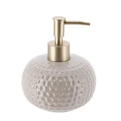 Mydelniczki i dozowniki mydła - Dozownik na mydło Nolan z ceramiki beż - miniaturka - grafika 1