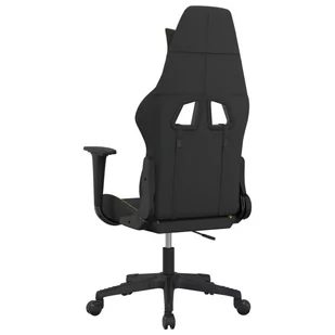 Lumarko Fotel gamingowy, czarno-jasnozielony, tkanina - Fotele gamingowe - miniaturka - grafika 6