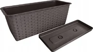 Donice - Prosperplast RATOLLA CASE P Doniczka 39,1x17,3x15cm umbra ISR400P - miniaturka - grafika 1