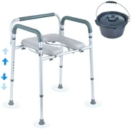 Akcesoria dla osób starszych i niepełnosprawnych - Krzesło toaletowe Sedes pomocniczy pomoc dla seniora i niepełnosprawnych - miniaturka - grafika 1