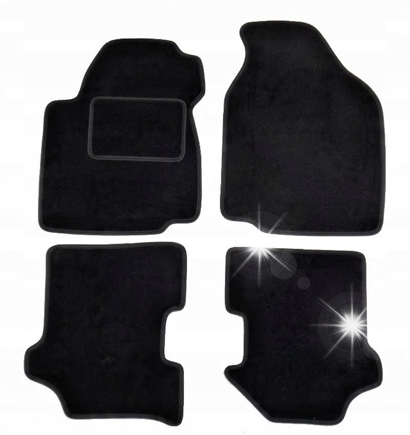 Dywaniki Welurowe Zestaw 4 sztuk Komplet do Ford Fiesta VIII od 2017 roku