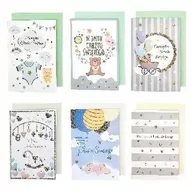 Kartki okolicznościowe i zaproszenia - Kartka chrzest składana 11,5x17cm mix - miniaturka - grafika 1