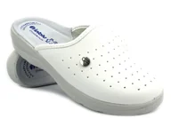 Klapki i japonki męskie - Klapki męskie sanitarne ze skórzaną wkładką - INBLU RH-33, białe - Inblu - miniaturka - grafika 1