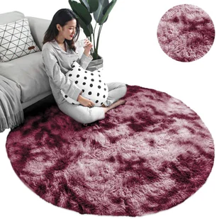 Dywan okrągły Ombre Strado 100x100 OmbreRed (Czerwony) - Dywany - miniaturka - grafika 1