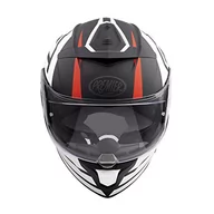 Kaski motocyklowe - Pierwszy kask DEVIL GT 92 BM,CZARNY/BIAŁY/CZERWONY, XL - miniaturka - grafika 1