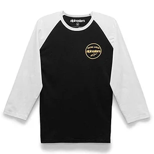 Alpinestars Męski sweter Six Three z długim rękawem czarny czarno-biały S - Koszulki męskie - miniaturka - grafika 1