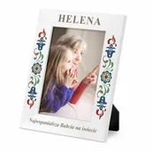 Ramki na zdjęcia - Ramka na zdjęcia biała z nadrukiem dla babci - miniaturka - grafika 1